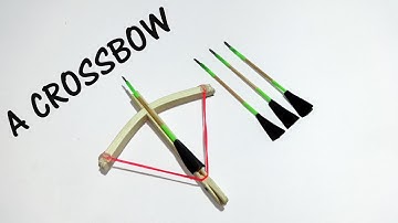 How to make a CROSSBOW from Popsicle sticks - easy