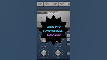 Logic Pro X compressors explained. #musicproductiontools #logicprox #youtubeshorts