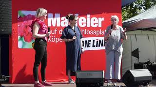 1 Mai 2024 Berlin Demo - Linke Maifest auf dem Schlossplatz Köpenick