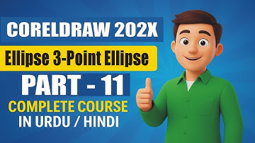 Corel Draw 202x - Ellipse 3-Point -Part 11 | Lunar Computer College