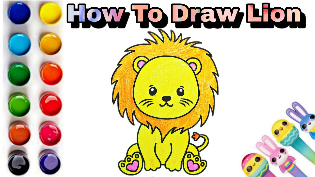 How To Draw Cute Tiger For Kids 