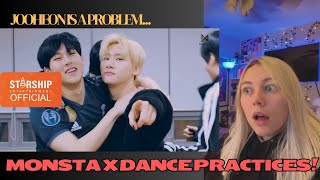 MONSTA X DANCE PRACTICE MARATHON! (rush hour, jealousy, gambler & alligator)