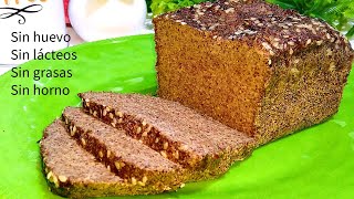 LINSEED BREAD 3 INGREDIENTS WITHOUT EGGS OR FATS OR OVEN OR DAIRY!