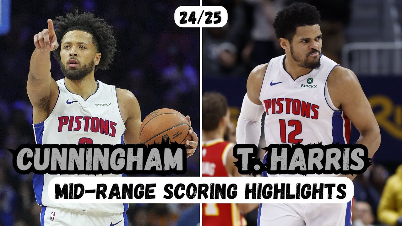 Cade Cunningham & Tobias Harris - 24/25 Mid-Range Scoring Highlights