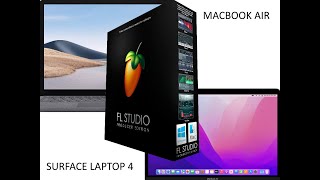 FL Studio - Apple Macbook Air M1 vs Surface Laptop 4 AMD Ryzen 5