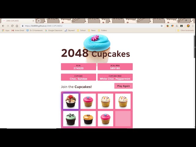 I'm probably not welcomed here, but I just got the max cupcake on cupcake  2048 today. : r/2048