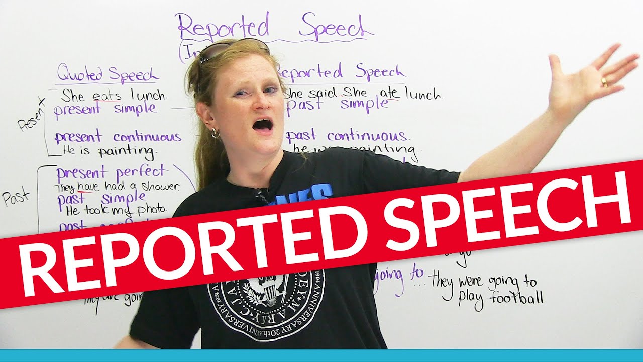 Grammar: Learn to use REPORTED SPEECH in English