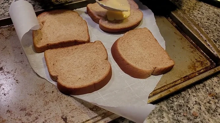 open face whole-wheat  cheese. bake