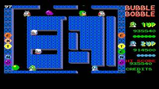 Bubble Bobble how to: level 97 Amiga 500, 2 Players