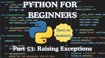 Python for Beginners — Part 53: Raising Exceptions