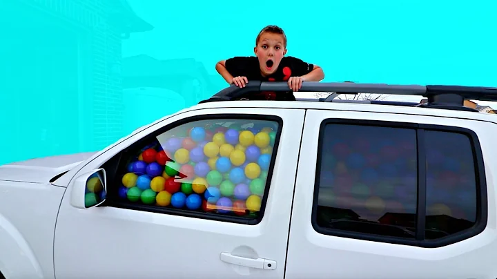 BALL PIT BALLS PRANK! Filled His Truck with Ball P...