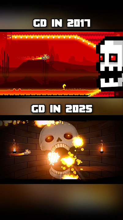 Skeleton Boss: Then vs Now | Geometry Dash 2.2 #shorts