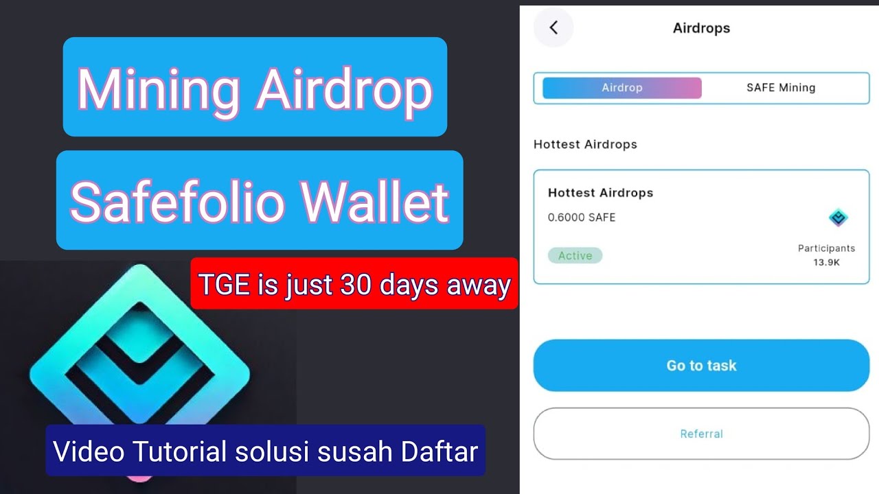 Mining Airdrop Safefolio Wallet, dan Tutorial Garap di HP - YouTube