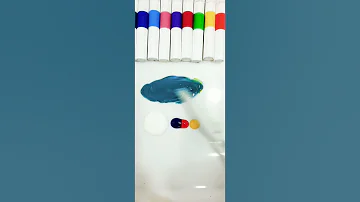 كيف نحصل على اللون الازرق تعليم الألوان Drawing Artist Art ارسم والعب رسم سهل Mixingcolors 
