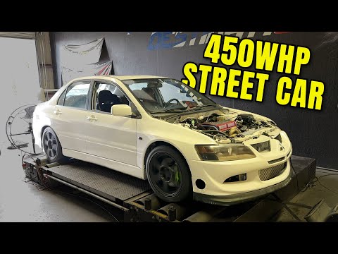 Alfonso Got His Evo 8 Tuned!! 450HP Stock Engine Block (Built Head)