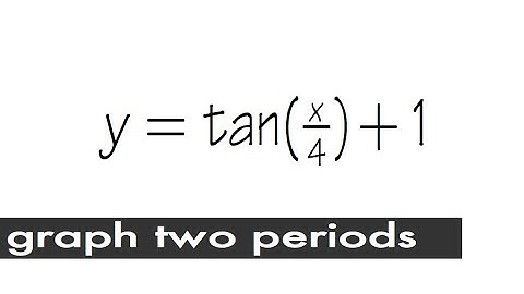graph of y=tan(x/4)+1