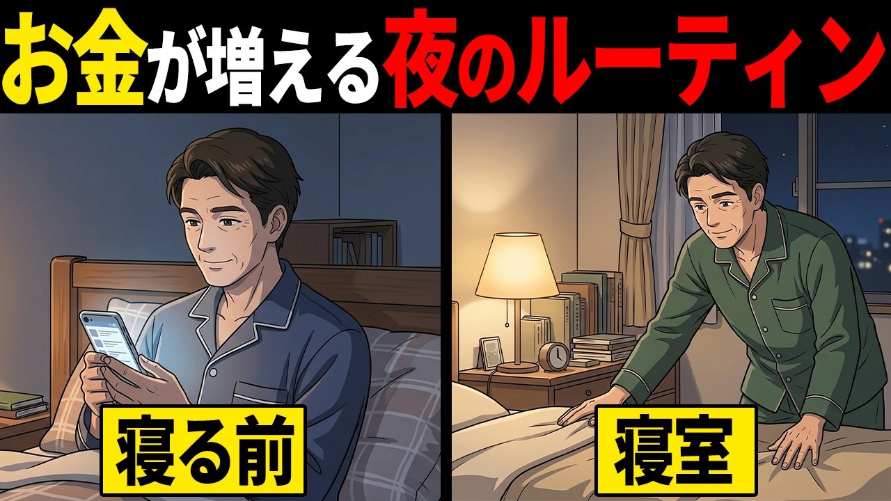 【雑学】実は金持ちほどやっている「お金が貯まる」夜のルーティン7選