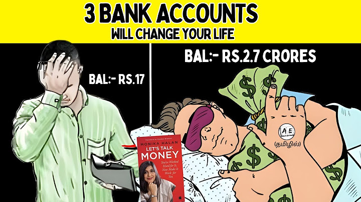 3 Bank Accounts Can Change your Financial Life | Let's Talk Money Book in Tamil | almost everything