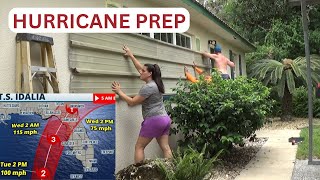 PREPARING OUR HOUSE FOR HURRICANE IDALIA// SMALL HURRICANE PARTY