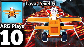 Fly Challenge - Build A Plane Lava Level Gameplay Walkthrough Part 10