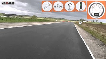 British Superbike School, Blyton Park motorcycle video with data logging