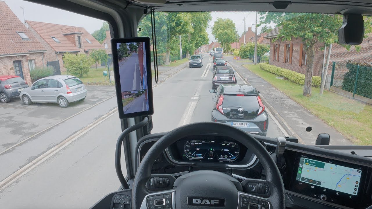 ASMR POV Truck Driving in France | DAF XG with Digital Mirrors | Relaxing 4K Driving Experience