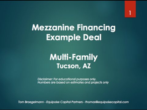 New Mezzanine Financing Structure - Multifamily Project