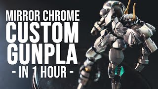 1 Hour Chrome Armor Custom Gunpla? - GUNDAM MARKER EX MEKI CHROME