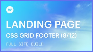 Landing page tutorial — Grid-based footer (Part 8 of 12)
