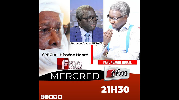 Babacar Justin Ndiaye est l’invité de Pape Ngagne Ndiaye dans #FaramFacce