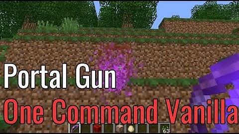 Portal Gun One Commandblock Minecraft 2015