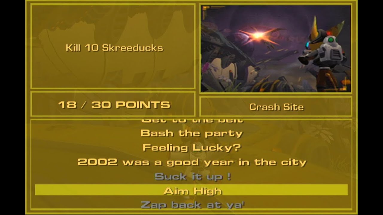 Ratchet and Clank 3 Up Your Arsenal Skill Point Zeldrin Crash