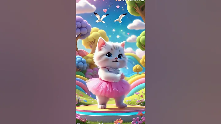 Video 9608801: kitten meowing baby, cat dance, cute kitten dancing, funny cat