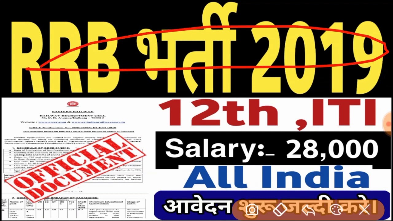 Railway TC Recruitment 2019 | RRB Ticket Collector Vacancy | How to Apply Online | Railway TC Bharti