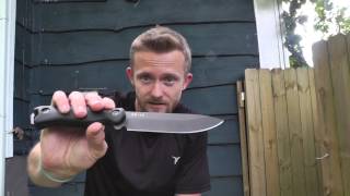 The Rare Ka-Bar Becker Bk - 16 With A Saber Grind - The Outdoor Gear Review