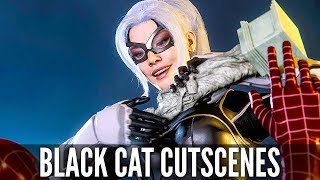 SPIDERMAN PS4 All Black Cat Cutscenes (SPIDER MAN PS4 The Heist DLC)