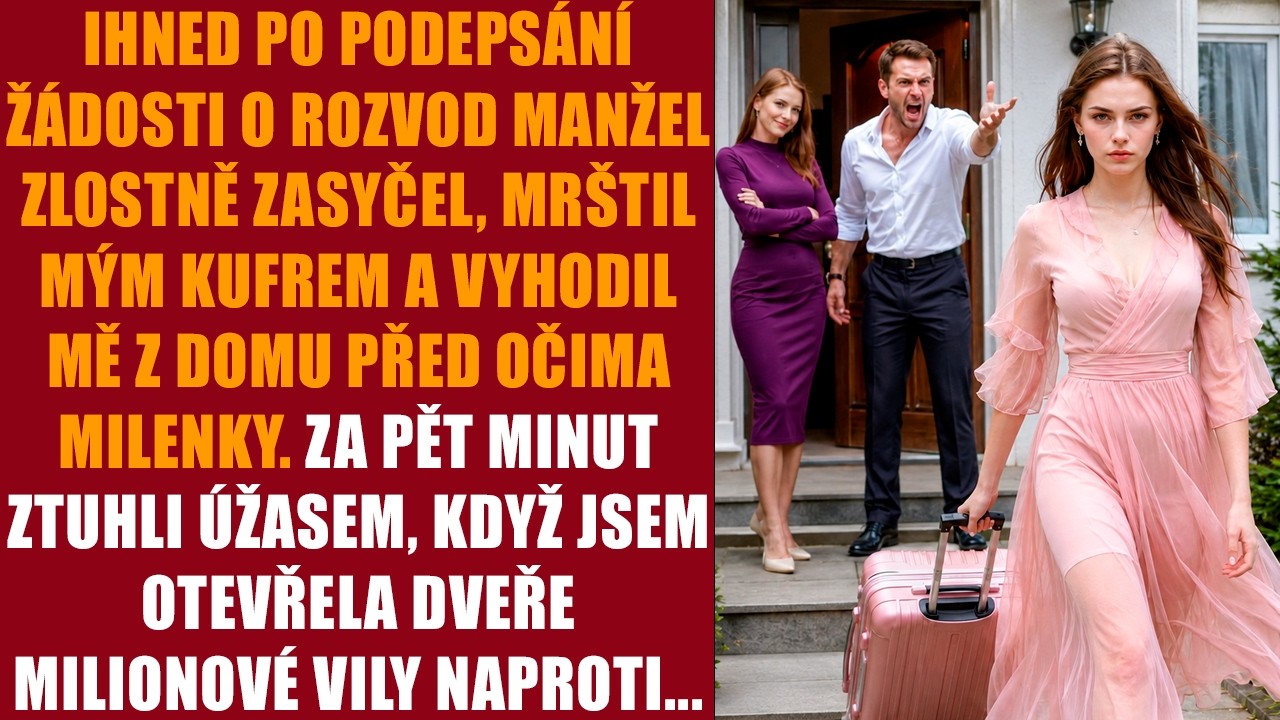 Rozvodové papíry jsem podepsala bez jediné slzy. Manžel se na mě ani nepodíval a jen chladně řekl: „Sbal si věci a vypadni z mého domu.“ Tchyně se ušklíbla, že jsem tři roky jen příživnice, která...