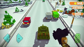 NEW GAMES - Blocky Highway Traffic Racing Android Gameplay