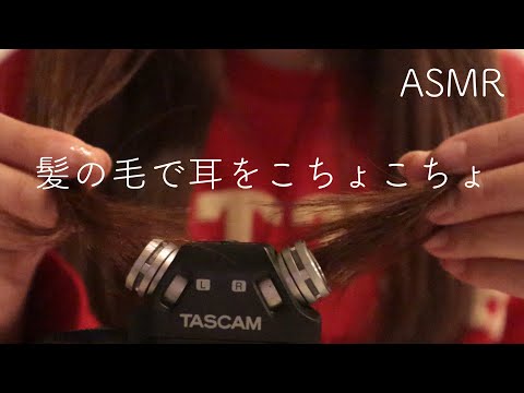 【ASMR】髪の毛で耳をこちょこちょ【音フェチ】