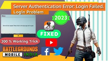 😥😥😥Bgmi Server Authentication Error Login Failed | Bgmi Login Problem Twitter | Bgmi Login Fix🔥🔥🔥🔥🔥🔥