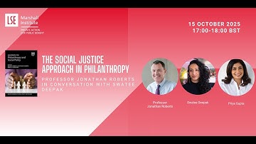 The Social Justice Approach in Philanthropy | LSE Marshall Institute