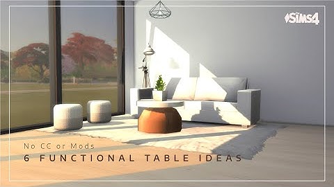 6 Functional Table Ideas | No CC or Mods | Sims 4