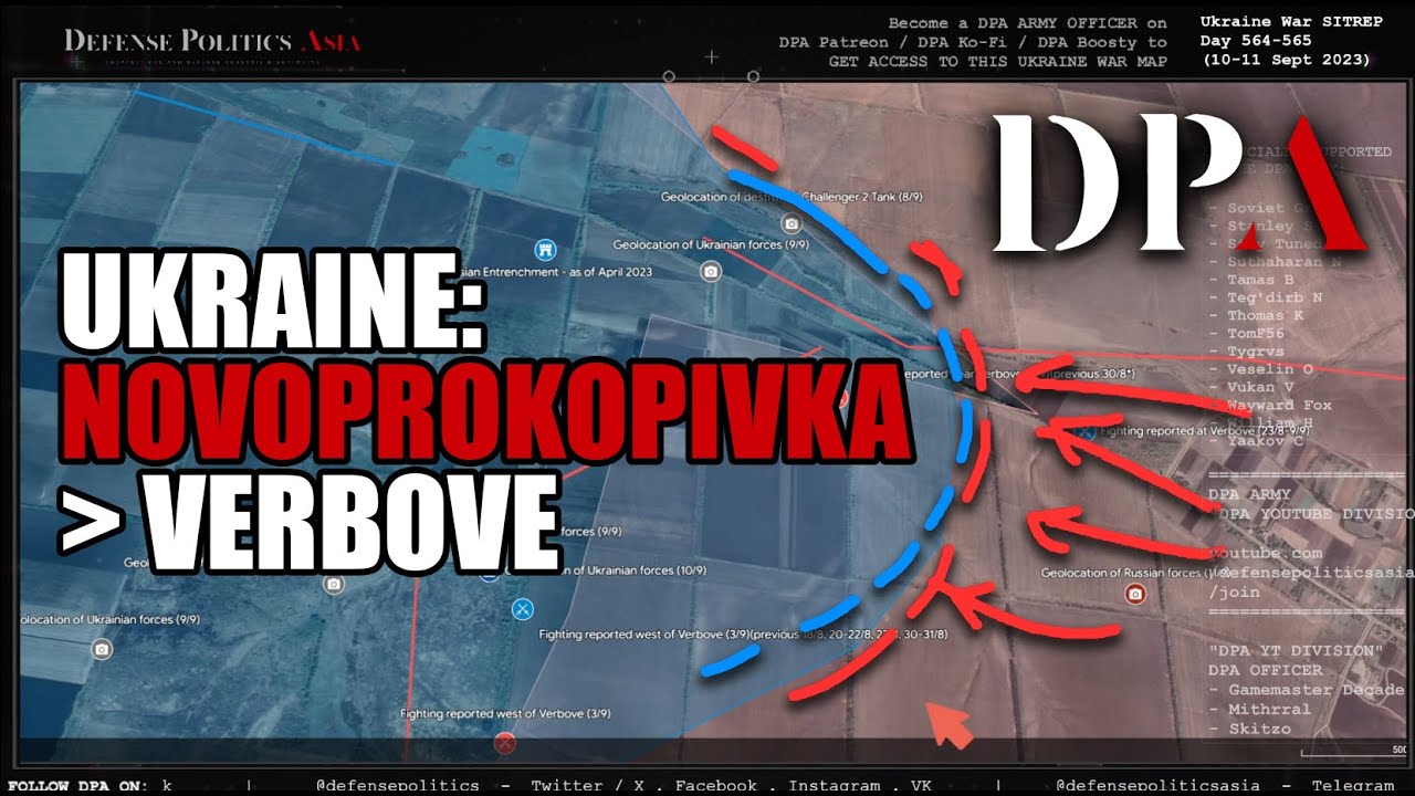 NOVOPROKOPIVKA CREEP CONTINUES; Russia secures Verbove frontline