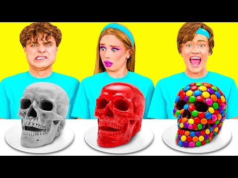 Gummy Food, Real Food vs Chocolate Food Challenge | Amazing Cooking Hacks by BaRaDa Challenge