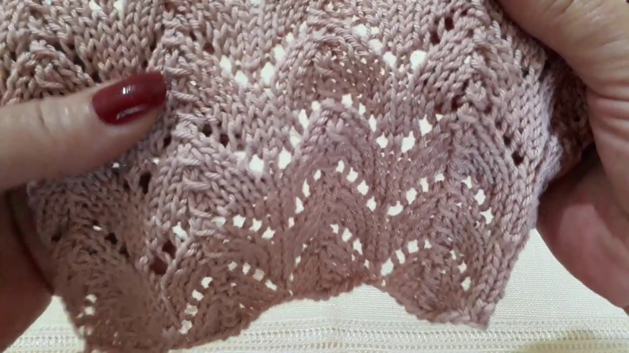 AJURLU ÖRGÜ MODELİ - ZİKZAK AJUR ÖRNEĞİ