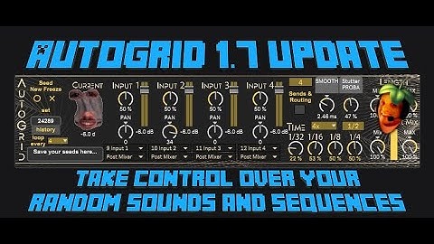 Take control of your random generated sounds and sequences with AutoGrid 1.7!