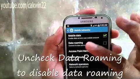 How to enable or disable Data Roaming on Samsung Galaxy S4