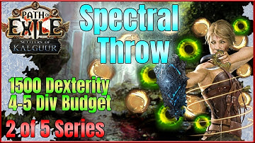 ❄️COLD SPECTRAL THROW🪃Deadeye on 4-5 Divine Budget | 2 of 5 Update/Build Guide | Path of Exile 3.25