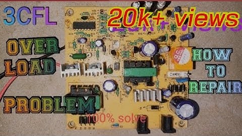 over loading problem in 3 CFL inverter | mini inverter | power electronic