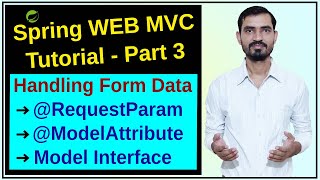 Handling Form Data in Spring MVC using Annotations | @RequestParam, @ModelAttribute, Model Interface